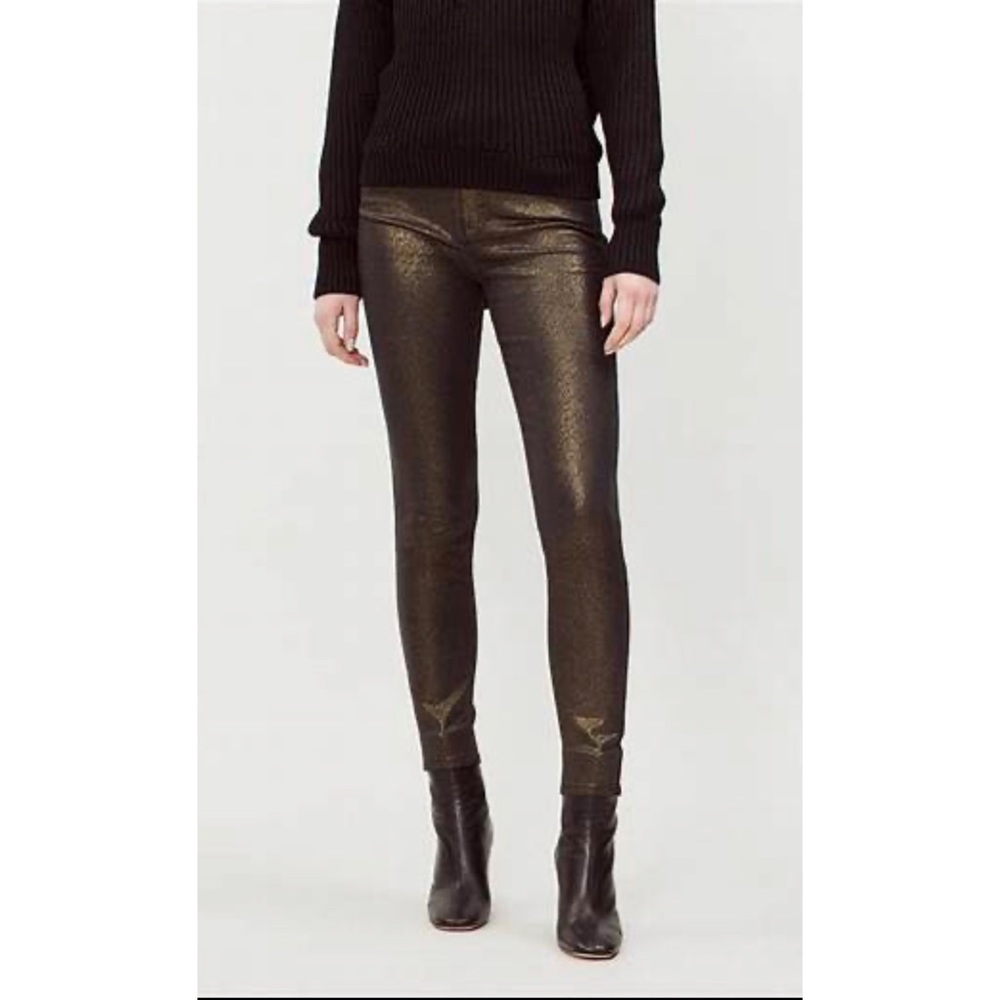 Brand New! FRAME Le High Rise Skinny Gold Jean